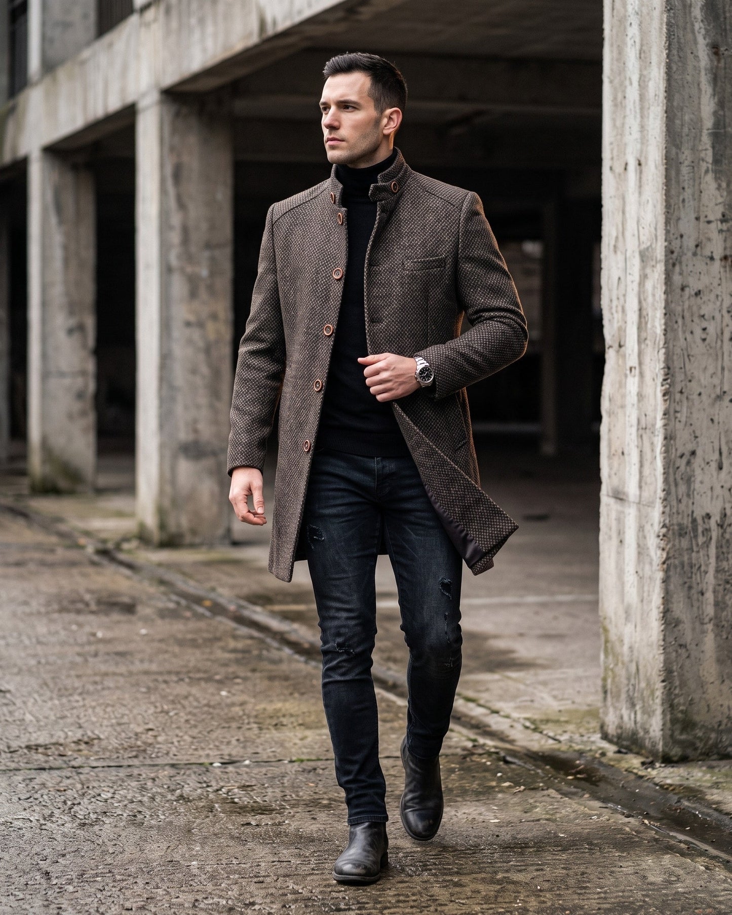 Gualtiero Cotton Blend Coat